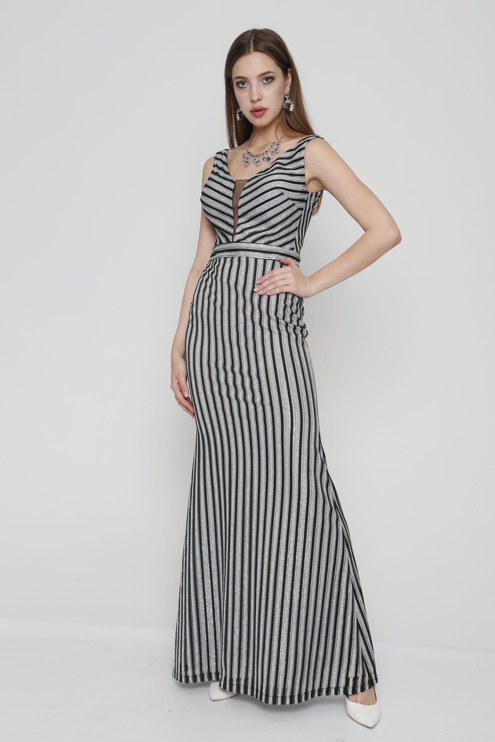 Sleeveless Stripe Dress